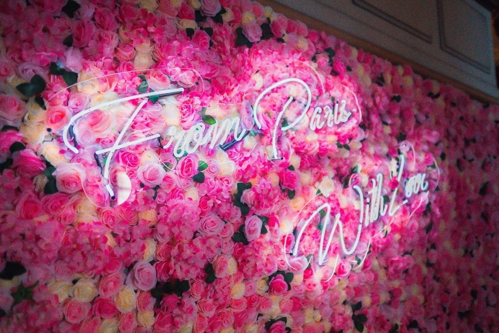 Paris Las Vegas - Neon Floral Wall