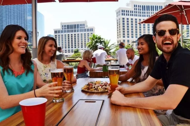 The Best People Watching at Beer Park Inside Paris Las Vegas