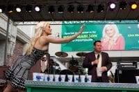 Holly Madison Playing Beer Pong