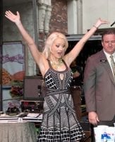 Holly Madison Playing Beer Pong