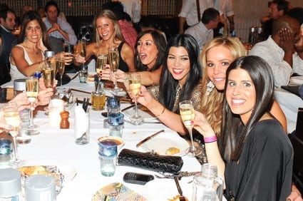 Kourtney Kardashian and friends.