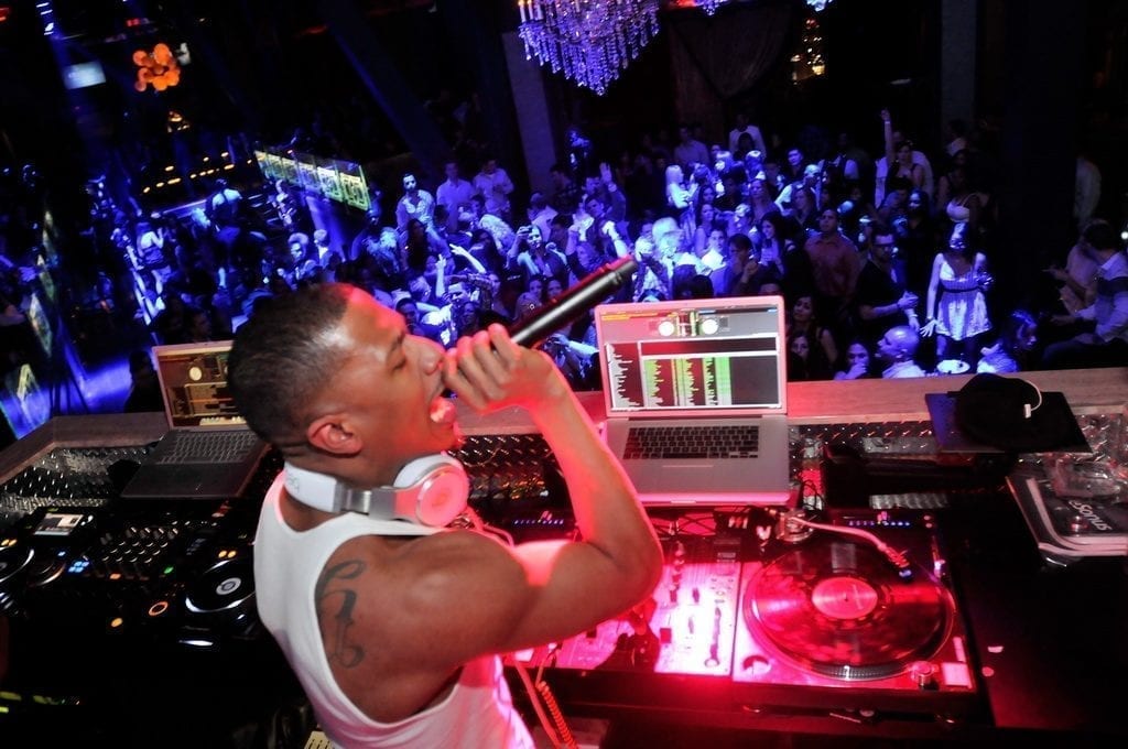 Nick Cannon DJs at Chateau