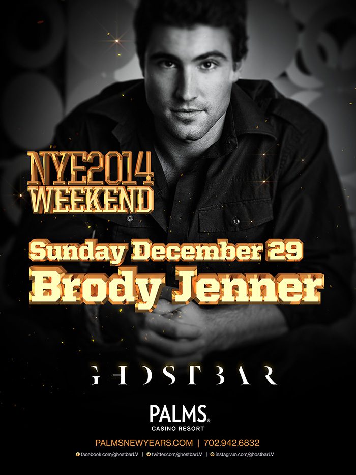 Brody Jenner at Ghostbar – New Years Eve Weekend 2014