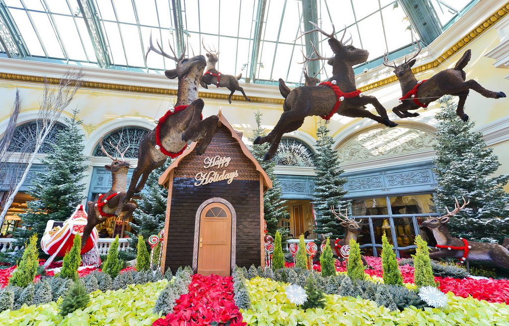 Bellagio Conservatory Botanical Gardens - Holiday Display 2013 - Chocolate House
