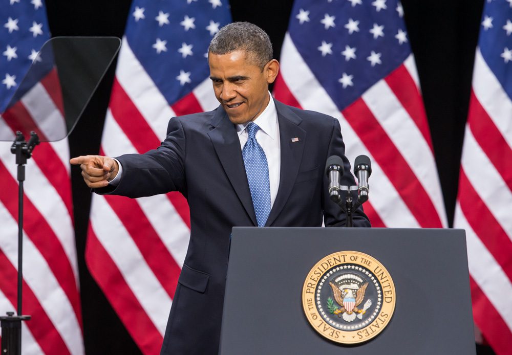 President Barack Obama delivers remarks in Las Vegas, NV