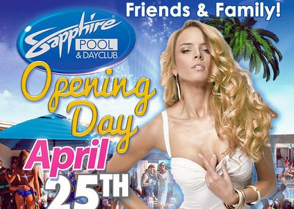 Sapphire Pool & Dayclub Opening Day 2014