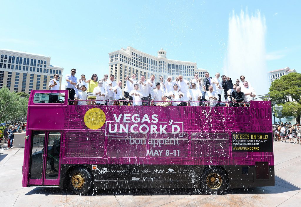 Famed chefs pair perfectly with the famed Fountains of Bellagio for Vegas Uncork'd by Bon Appetit kick-off