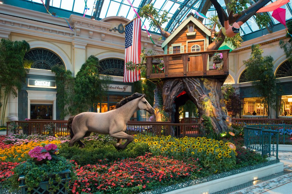 Bellagio Conservatory - Summer Display - Tree house and Horse - 2014