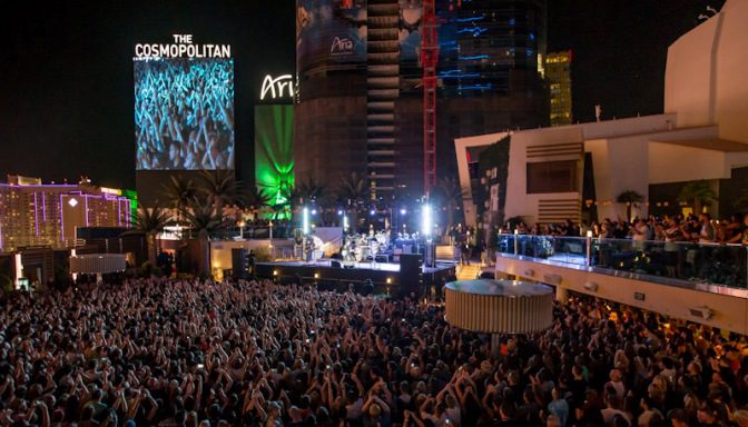 Fall Out Boy performs at  Boulevard Pool at The Cosmopolitan of Las Vegas