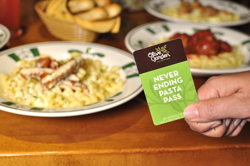Olive Garden Introduces the first-ever Never Ending Pasta Pass