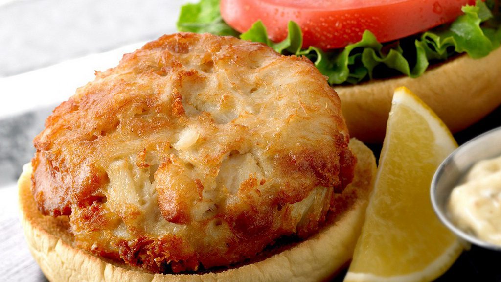 Phillips Seafood Crab Cake Sandwich at Forum Food Court
