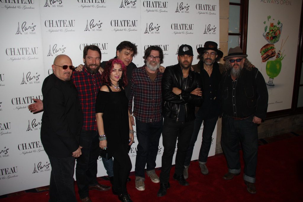 Mark Boone Junior with The Forest  Rangers and Franky Perez on Chateau Red Carpet
