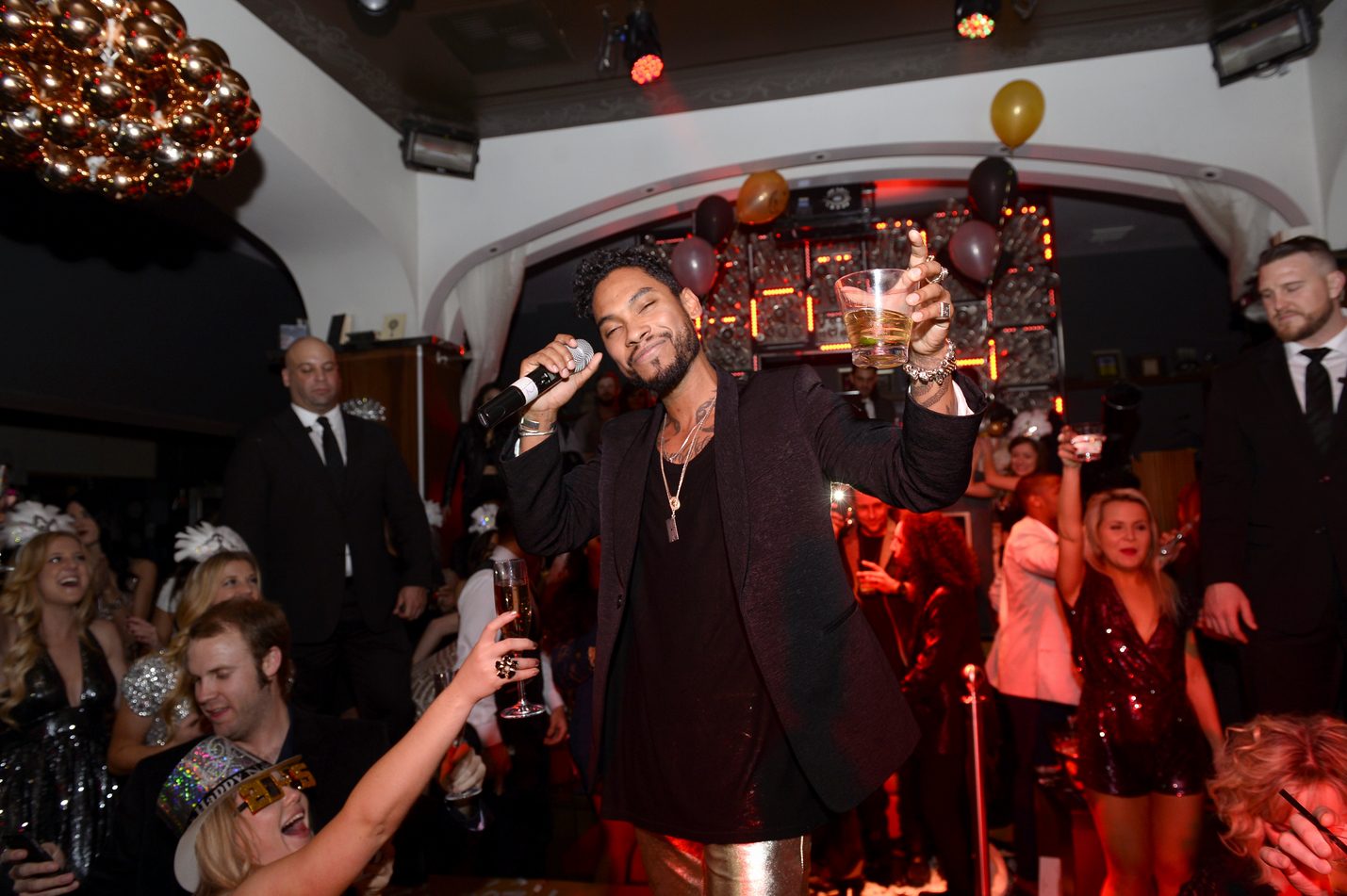 Miguel Performed at Hyde Bellagio for New Years Eve