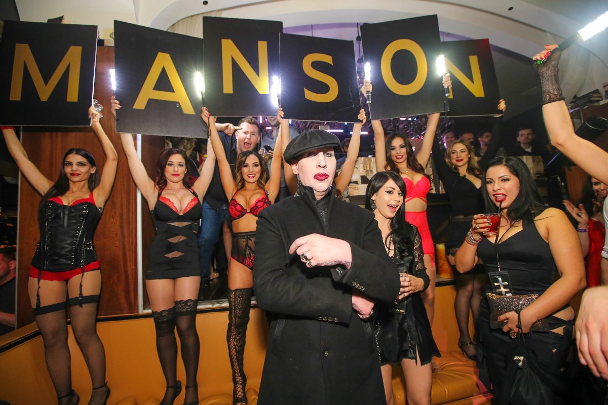 Marilyn Manson Pics at Black Heart Ball Inside Hyde Bellagio