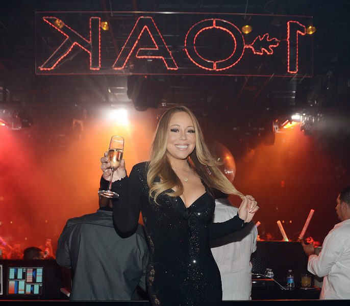 Mariah Carey Hosts Celebratory Evening at 1 OAK Nightclub