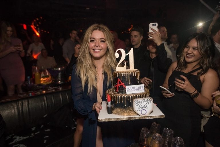 Sasha Pieterse Celebrates Her 21st Birthday at Marquee Nightclub