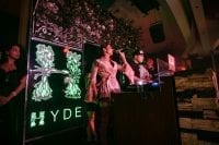 Pia Mia performs during her 21st birthday bash at Hyde Bellagio