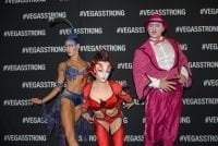 Performers from Cirque du Soleil's Mystere at Vegas Strong Benefit Concert