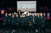 Spring Valley High School Players with Bill Laimbeer at Las Vegas Aces & MGM Resorts Press Event