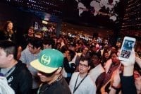Crowds stood in line to be the first inside Esports Arena Las Vegas on opening day, March 22, 2018