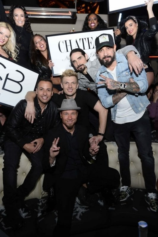 Backstreet Boys in Chateau VIP Booth