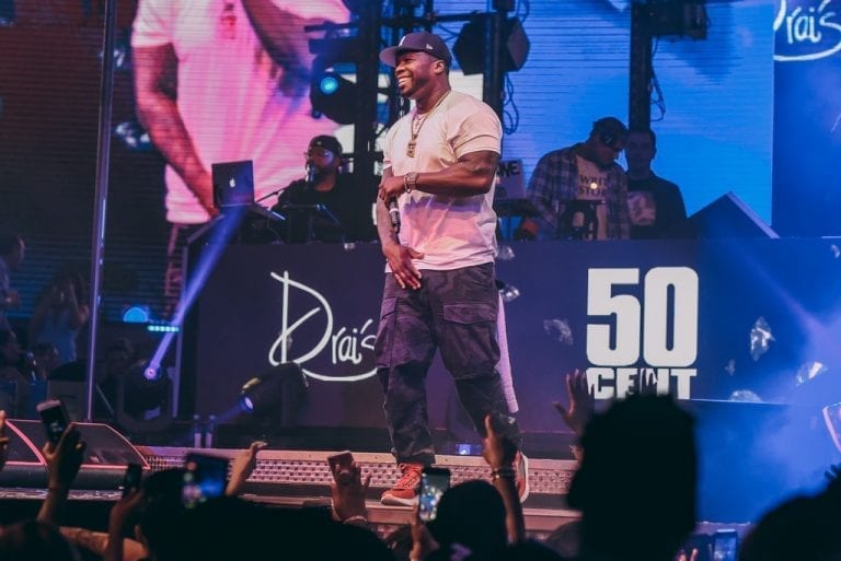 50 Cent Performs at Drai’s for the Launch of Le Chemin Du Roi