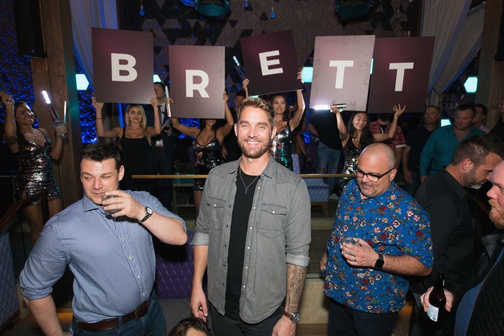 Chart-topping Country Artist Brett Young Smiles in Celebration of Official Bachelor Party at OMNIA Nightclub Las Vegas on Sunday, Sept. 30_ Photo Credit Mike Kirschbaum