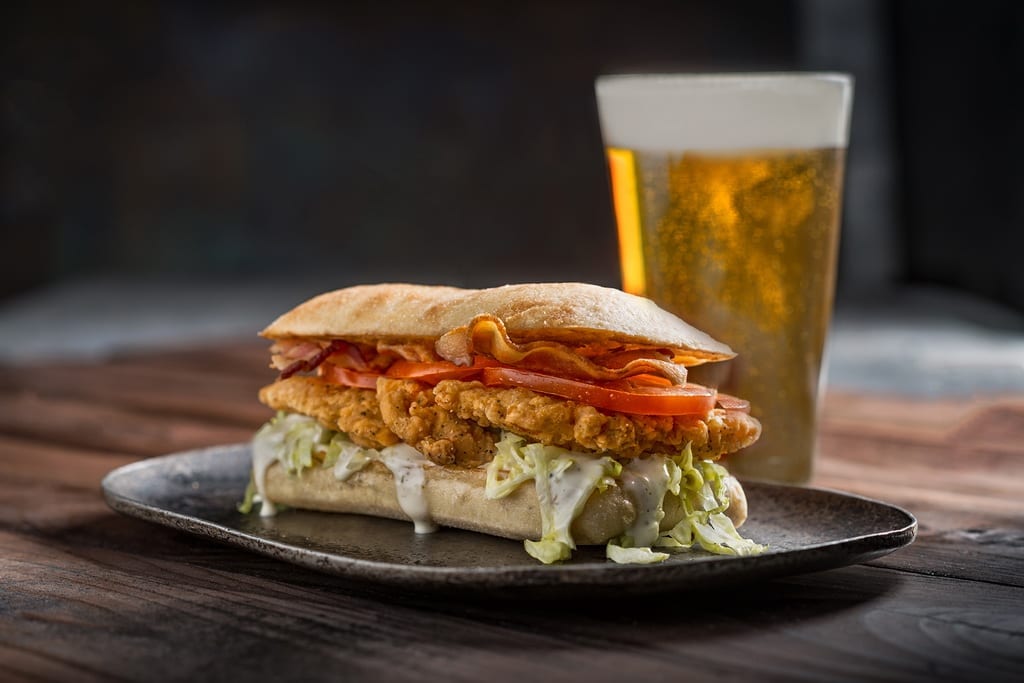 PT's Taverns - Buffalo Chicken Bacon Ranch Sandwich