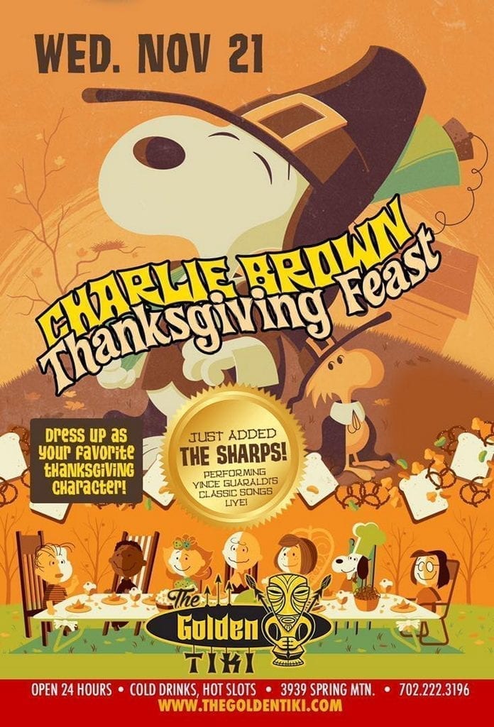 Charlie Brown Thanksgiving Feast at The Golden Tiki