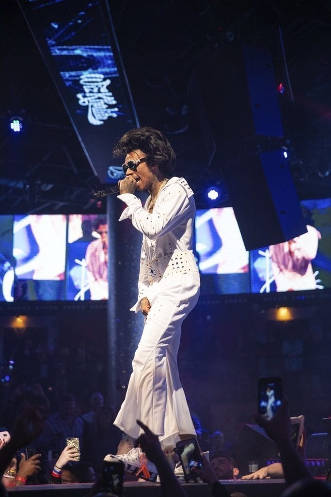 Wiz Khalifa as Elvis Presley at Drai’s Nightclub