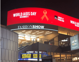 Fashion Show Mall shows support for World AIDS Day