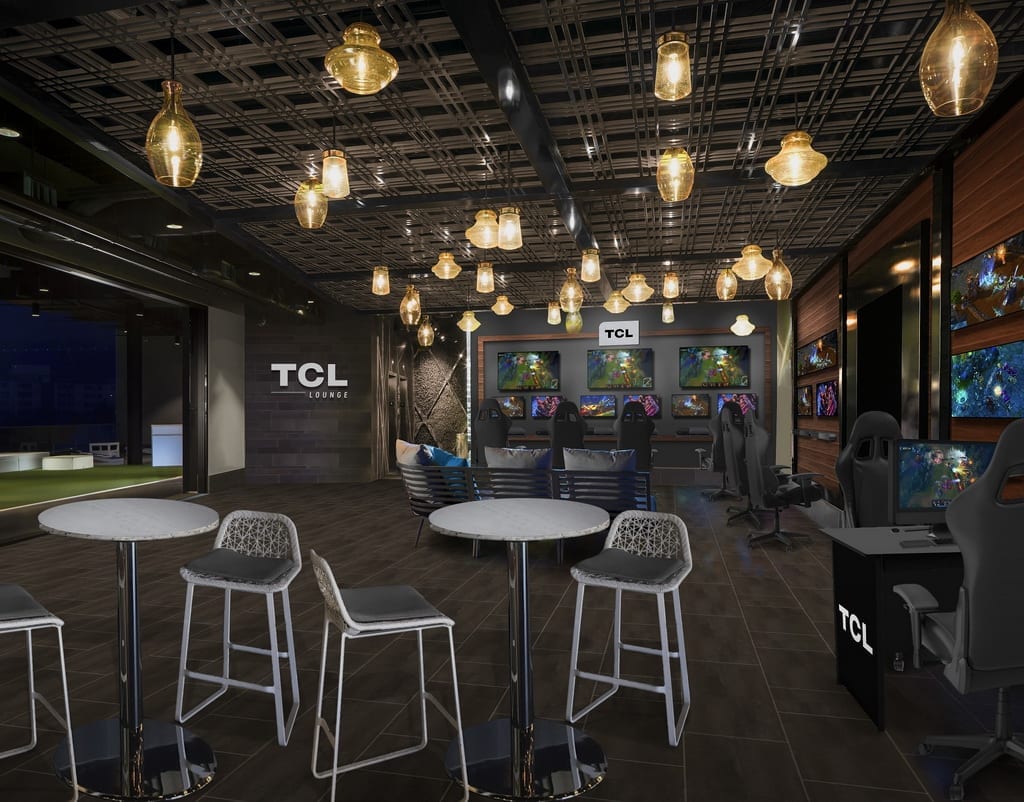 TCL Esports Lounge at Top Golf