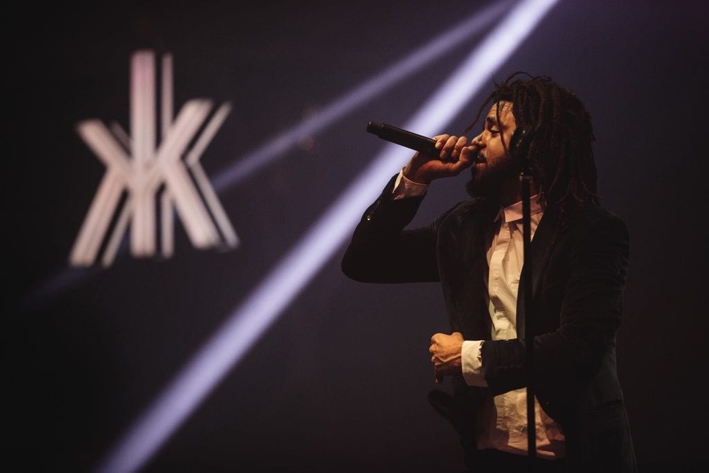 GRAMMY-Nominated Artist J. Cole Performs on New Year's Eve at Hakkasan Nightclub Inside MGM Grand Hotel & Casino_ Photo Credit Wolf Productions