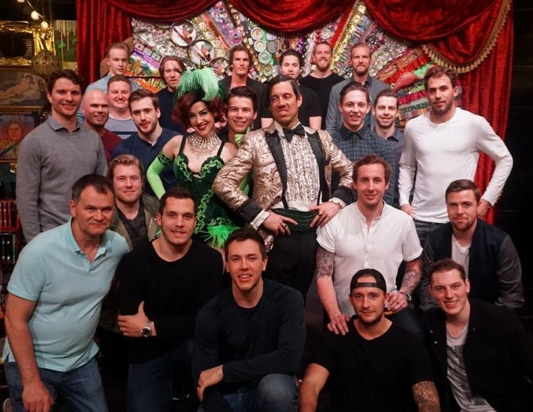 Vancouver Canucks Attend ABSINTHE at Caesars Palace