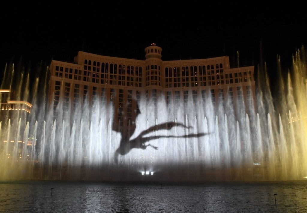 Game of Thrones Takes Over the Fountains of Bellagio