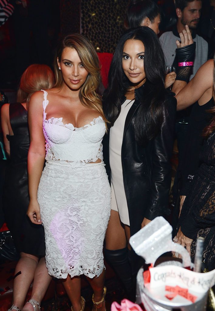 Kim Kardashian and Naya Rivera celebrate Kim Kardashian's birthday at Tao Las Vegas