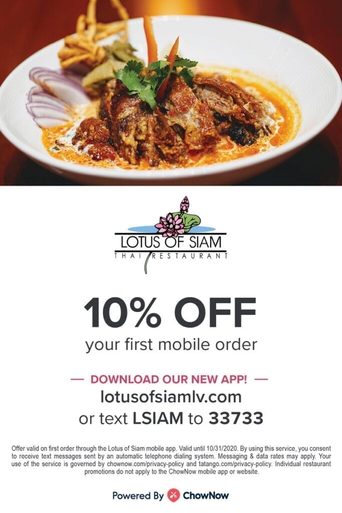 Lotus of Siam App Promotion