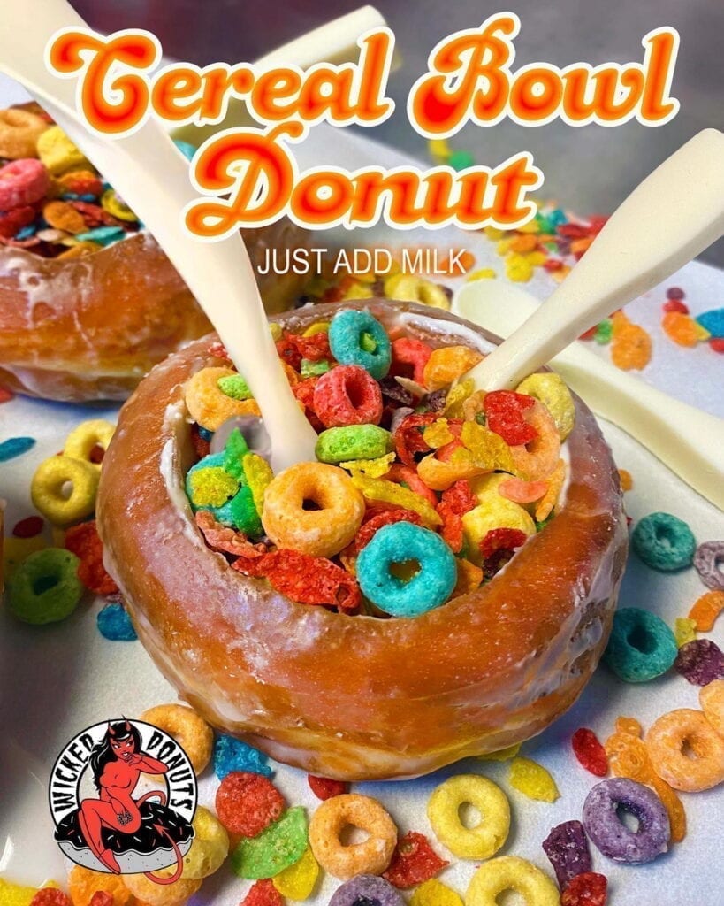 Original Cereal Bowl Donut at Wicked Donuts