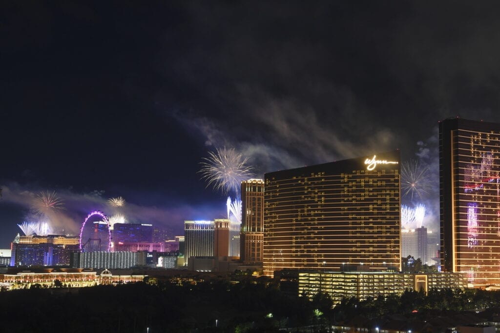 Las Vegas Strip 4th Fireworks