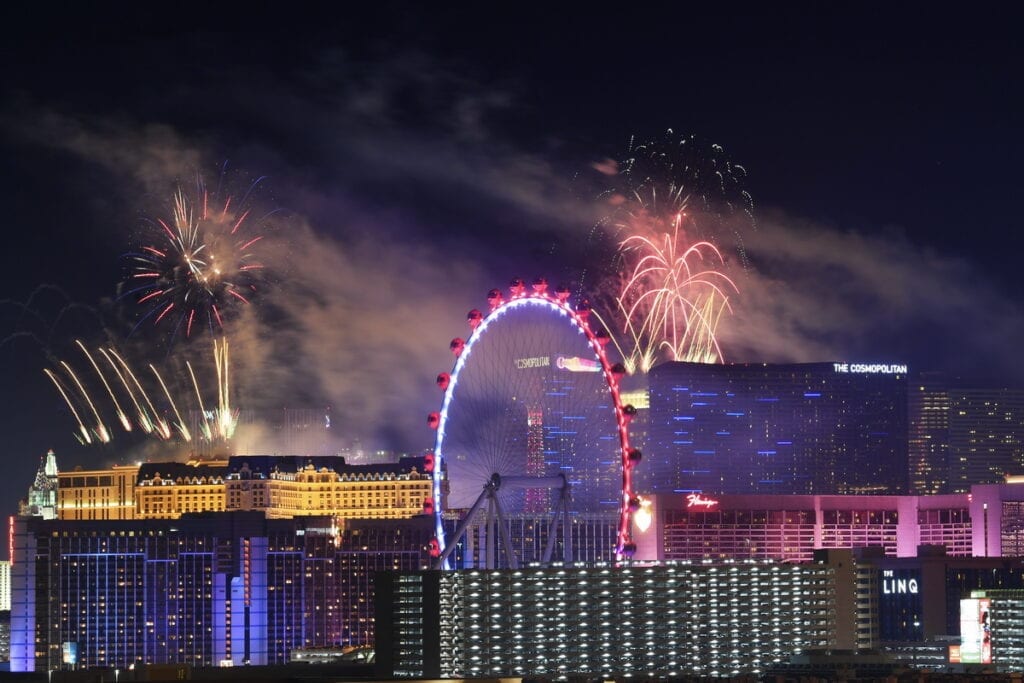 Las Vegas Strip 4th Fireworks