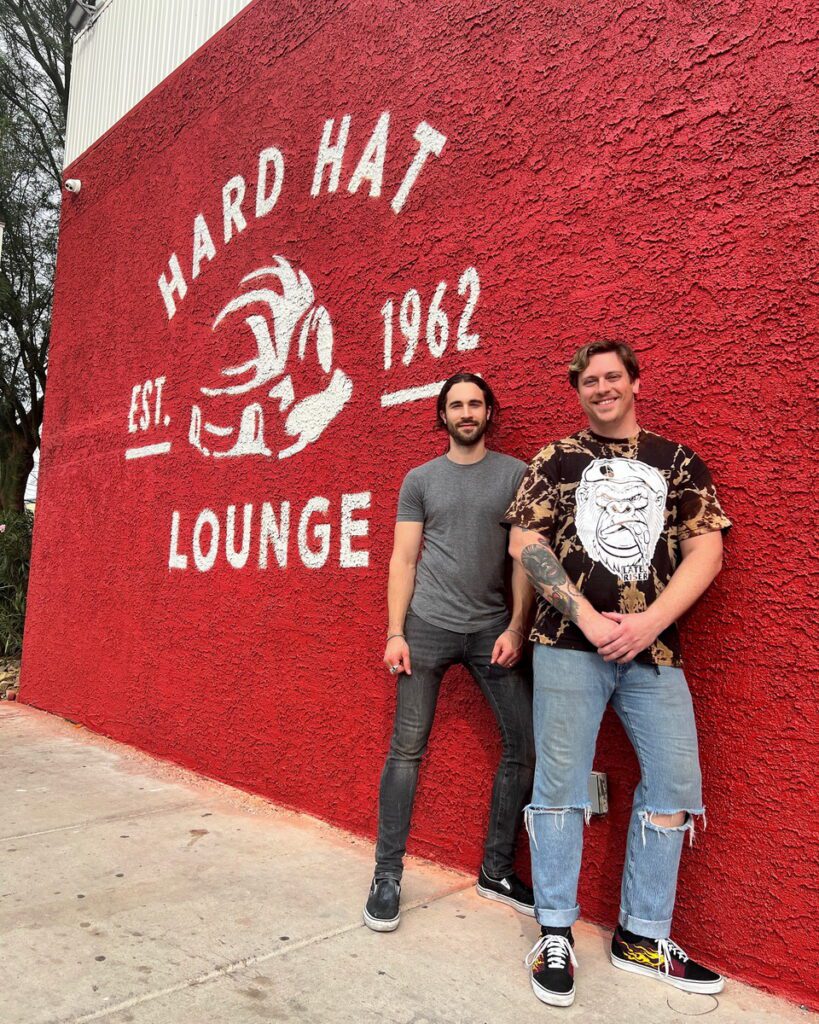 Sidoris and Cunningham at Hard Hat Lounge
