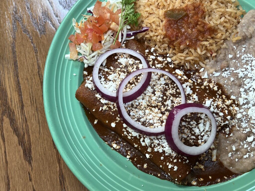 Panchos Enchiladas de Mole - Courtesy of Pancho's Mexican Restaurant