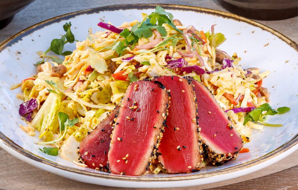 Thai Salad with Seared Tuna at Sammy's Island by Sammy Hagar