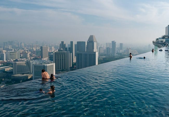 20 Awesome Pools - Infinity pool at Marina Bay Sands Resort