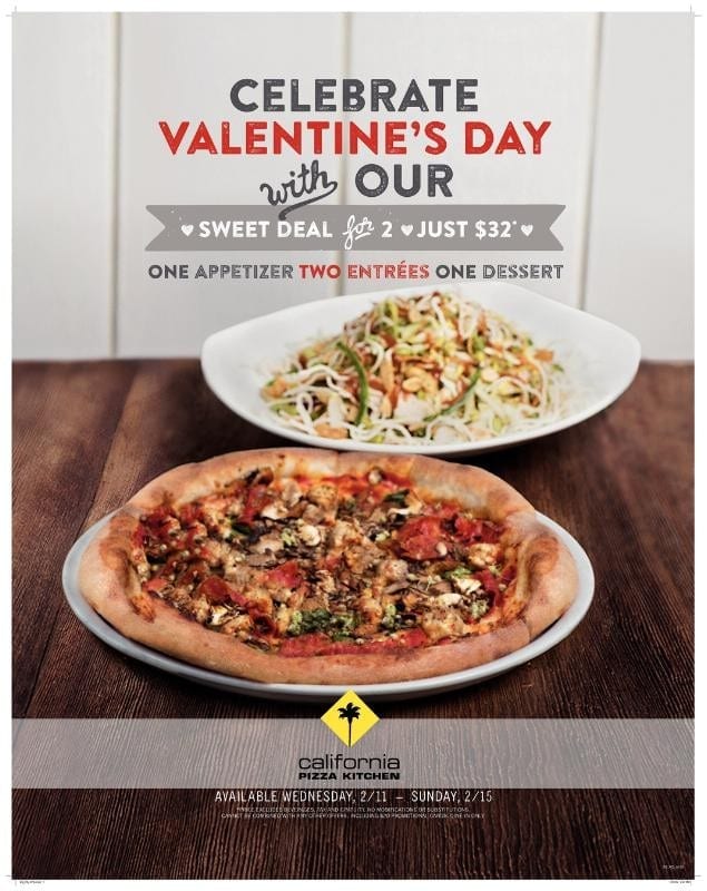 California Pizza Kitchen Valentines