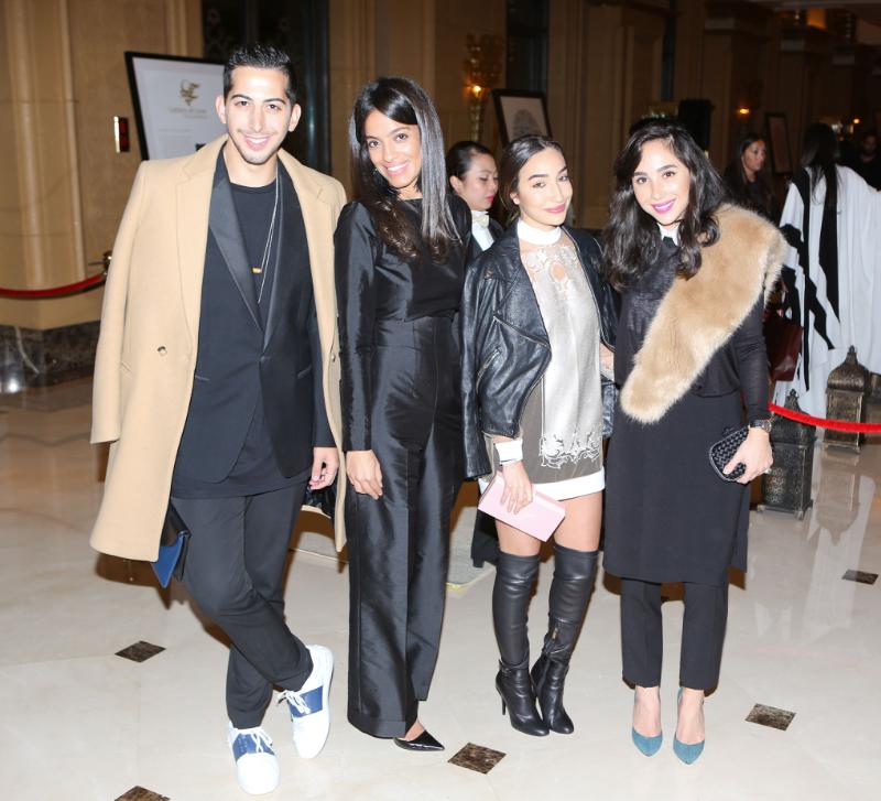 Mahmoud Sidani, Maha Abu Rasheed and Lina Mustafa-Dana Hourani at Style.com/Arabia and Farfetch Event