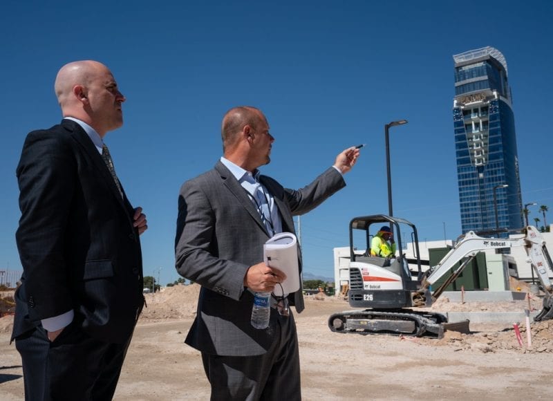 CAI Investments Founder Christopher Beavor Walks the Future Site of Delta Hotels