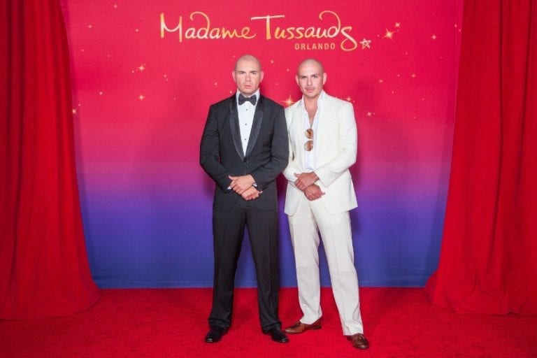 Pitbull Meets New Madame Tussauds Orlando Figure