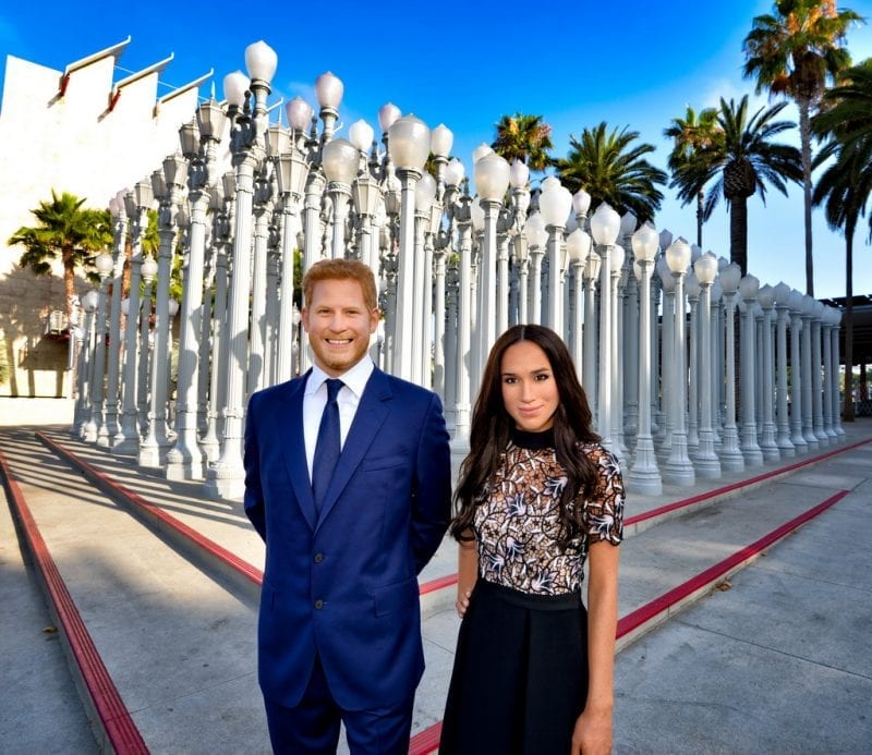 Prince Harry and Meghan Markle at Urban Light