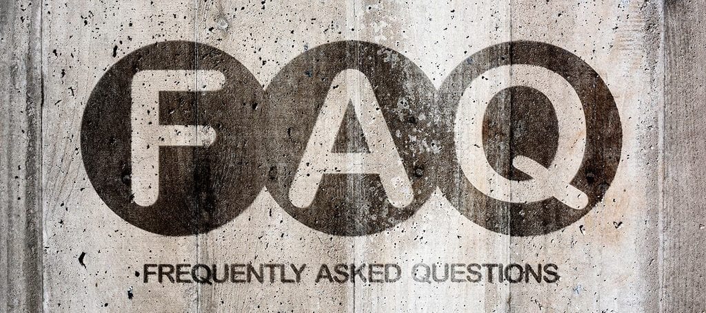 Frequently Asked Questions - FAQ's